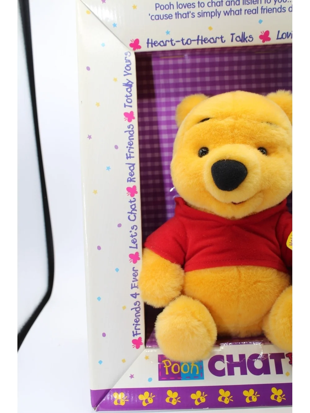 Vintage Disney 1999 Heart to Heart Talks W/ Pooh Chatpal Plush Doll Mattel 24362